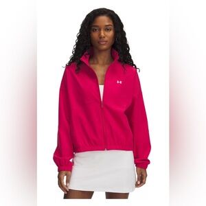 NWT Under Armour Rival Woven Jacket Women's Pink Jacket